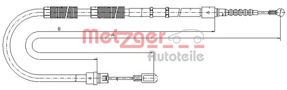 METZGER Kézifék bowden 10.7535_METZ