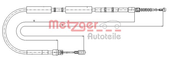 METZGER Kézifék bowden 10.7536_METZ