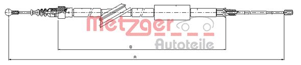 METZGER Kézifék bowden 10.7561_METZ