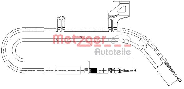 METZGER Kézifék bowden 10.7585_METZ