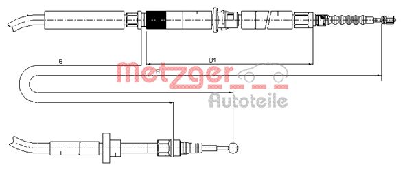 METZGER Kézifék bowden 10.7589_METZ