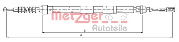 METZGER Kézifék bowden 10.7620_METZ