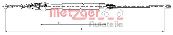 METZGER Kézifék bowden 10.7625_METZ