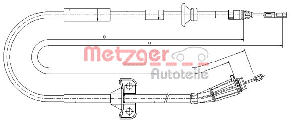 METZGER Kézifék bowden 10.8065_METZ