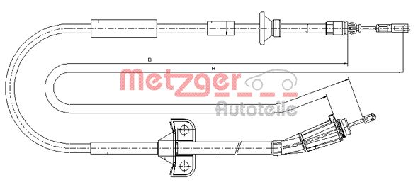 METZGER Kézifék bowden 10.8185_METZ