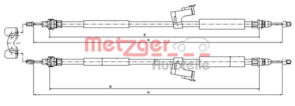 METZGER Kézifék bowden 10.8225_METZ