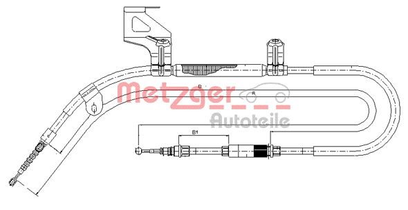 METZGER Kézifék bowden 10.9040_METZ