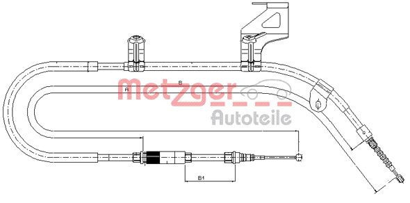 METZGER Kézifék bowden 10.9041_METZ