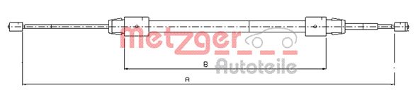 METZGER Kézifék bowden 10.9323_METZ