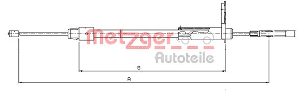 METZGER Kézifék bowden 10.9326_METZ