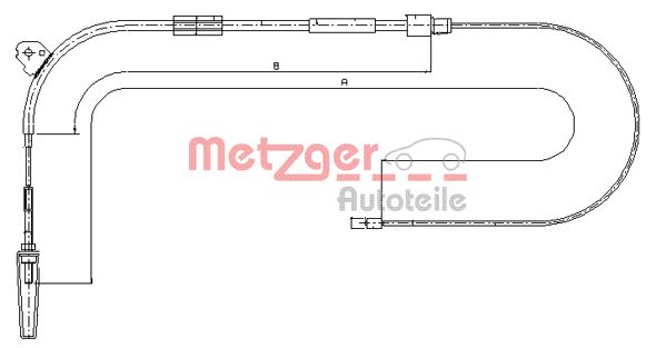 METZGER Kézifék bowden 10.9328_METZ