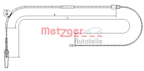 METZGER Kézifék bowden 10.9331_METZ