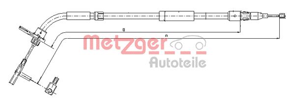 METZGER Kézifék bowden 10.9334_METZ