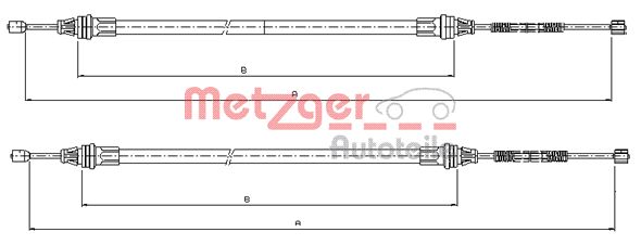 METZGER Kézifék bowden 10.9336_METZ