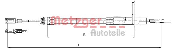 METZGER Kézifék bowden 10.9431_METZ