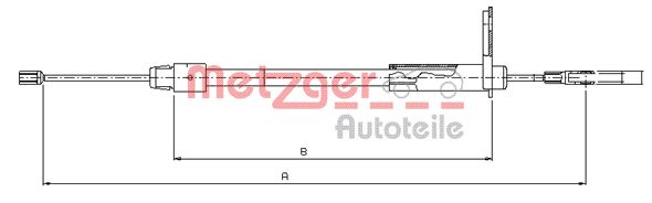 METZGER Kézifék bowden 10.9434_METZ