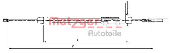 METZGER Kézifék bowden 10.9435_METZ