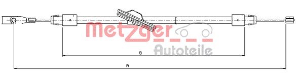 METZGER Kézifék bowden 10.9436_METZ