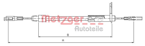 METZGER Kézifék bowden 10.9441_METZ