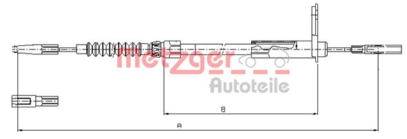 METZGER Kézifék bowden 10.9455_METZ