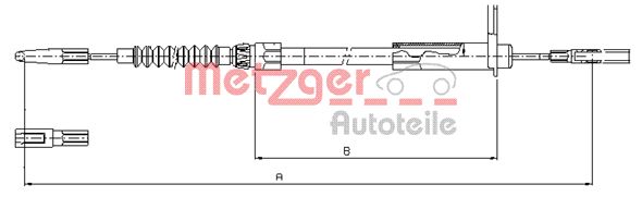 METZGER Kézifék bowden 10.9456_METZ