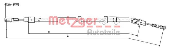 METZGER Kézifék bowden 10.9513_METZ