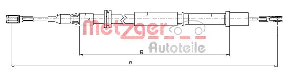 METZGER Kézifék bowden 10.9832_METZ