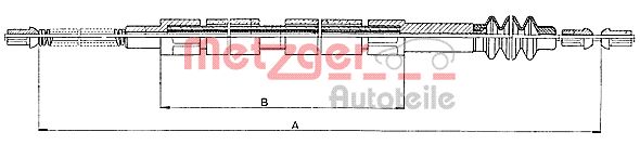 METZGER Kézifék bowden 10.9847_METZ