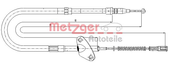 METZGER Kézifék bowden 10.9871_METZ