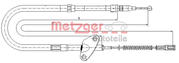 METZGER Kézifék bowden 10.9872_METZ