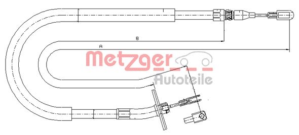 METZGER Kézifék bowden 10.9876_METZ