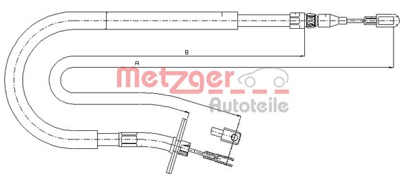 METZGER Kézifék bowden 10.9877_METZ