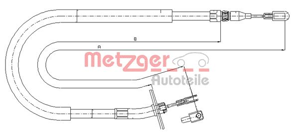 METZGER Kézifék bowden 10.9880_METZ