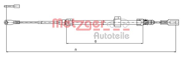 METZGER Kézifék bowden 10.9881_METZ