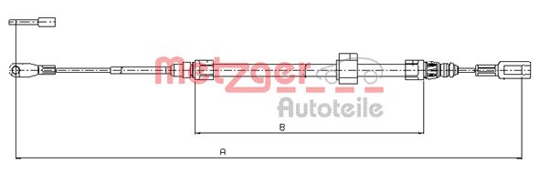 METZGER Kézifék bowden 10.9882_METZ