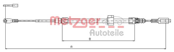 METZGER Kézifék bowden 10.9883_METZ