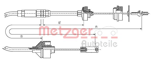 METZGER Kuplungbowden 11.2195_METZ