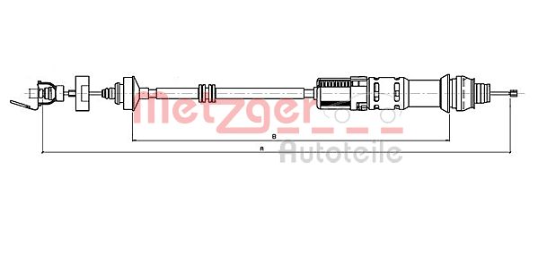 METZGER Kuplungbowden 11.2199_METZ