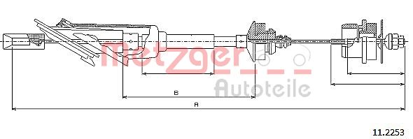 METZGER Kuplungbowden 11.2253_METZ