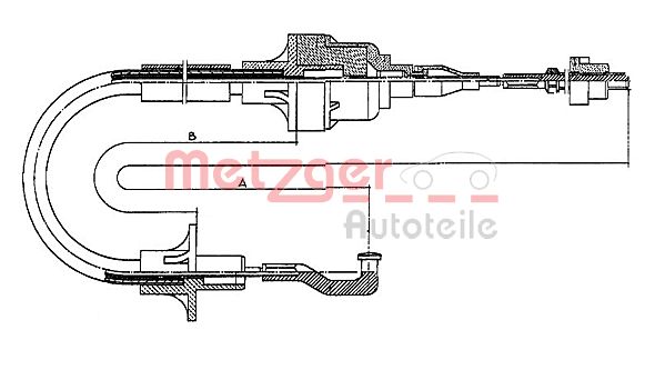 METZGER Kuplungbowden 11.256_METZ