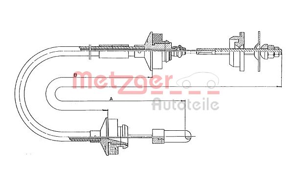 METZGER Kuplungbowden 11.3007_METZ