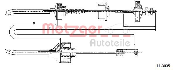 METZGER Kuplungbowden 11.3035_METZ