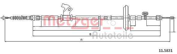 METZGER Kézifék bowden 11.5831_METZ