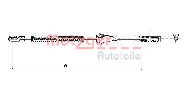 METZGER Kézifék bowden 11.5959_METZ