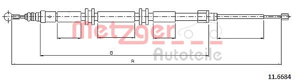 METZGER Kézifék bowden 11.6684_METZ