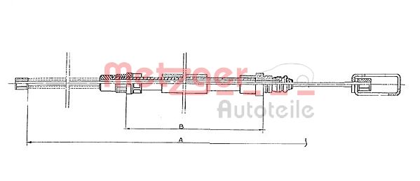 METZGER Kézifék bowden 11.6762_METZ