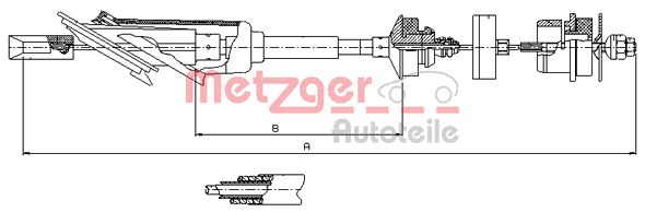 METZGER Kuplungbowden 11.2254_METZ