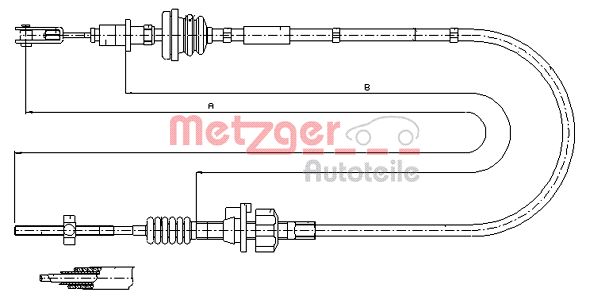 METZGER Kuplungbowden 11.2255_METZ