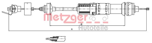 METZGER Kuplungbowden 11.2284_METZ