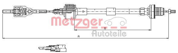 METZGER Kuplungbowden 11.2533_METZ